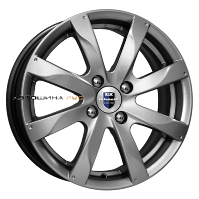 K&K 6x15/4x114,3 ET46 D67,1 Джемини-оригинал (КС617) Дарк платинум