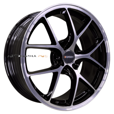 INCH 7x17/5x100 ET48 D56,1 FA8538 Gloss Black Machined Face (ZJH) FlowForming