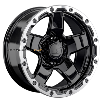 LS 9,5x18/6x139,7 ET5 D106,1 1371 BKL (конус, Колпак+лого)