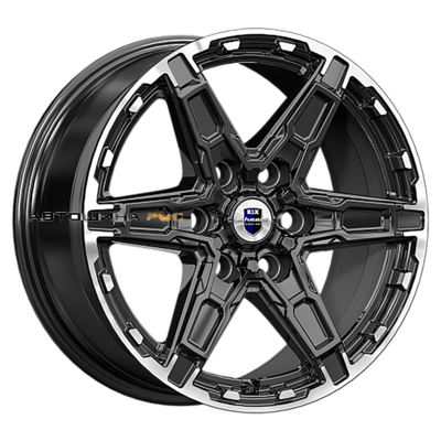 K&K 8x18/6x139,7 ET30 D106,1 Дистрикт (КС1159) черный бриллиант