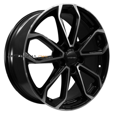 Khomen Wheels 7x18/5x112 ET43 D57,1 KHW1816 (Kodiaq/Tiguan/Audi Q3) Black-FP