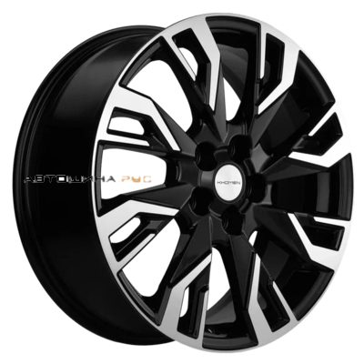 Khomen Wheels 7x18/5x114,3 ET35 D66,1 KHW1809 (Koleos) Black-FP