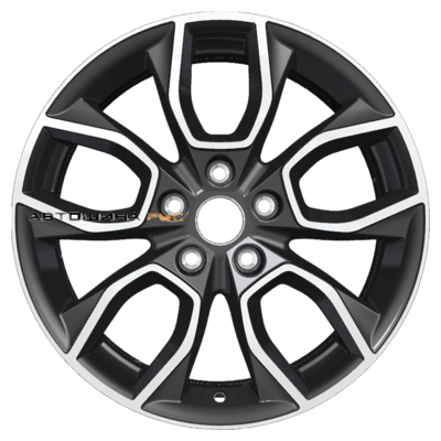 Khomen Wheels 7x17/5x108 ET50 D63,35 KHW1713 (Ford C-Max) Black-FP