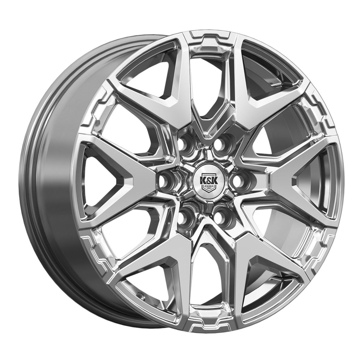 КиК  Гангут (КС1176)  7,5\R18 6*139,7 ET40  d92,5  Дарк платинум  [84162]  Fb max 900 kg