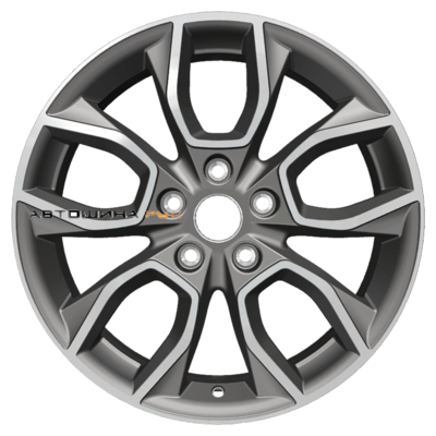 Khomen Wheels 7x17/5x112 ET45 D57,1 KHW1713 (Karoq) Gray-FP