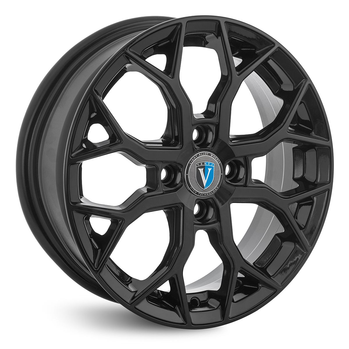 VENTI  1519 V  6,0\R15 4*100 ET40  d60,1  BL  [V1519-615-601-4x100-40BL]  Fb max 500 kg