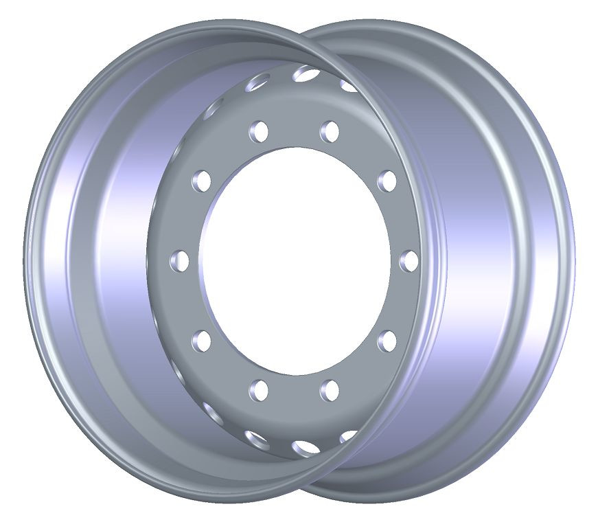 TOPU Колесо дисковое SRW(TOPU) 11.75x22.5 10x335 ET0 D281 T16 барабанные тормоза Silver