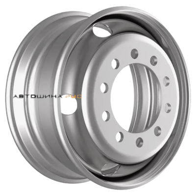 Kronprinz/Accuride 6,75x17,5/10x225 ET129,2 D176 M22 Silver (RZB14018OE) (10,8 мм) Полуприцепы 3 150 кг внутр.