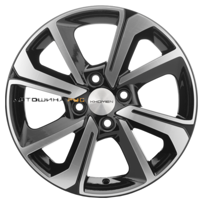 Khomen Wheels 6x15/4x100 ET39 D56,6 KHW1501 (Cobalt) Black-FP
