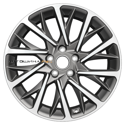 Khomen Wheels 7,5x18/5x112 ET39 D66,6 KHW1804 (Audi A4/A6) Gray-FP