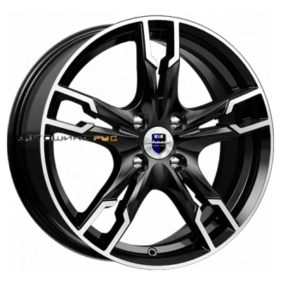 K&K 7x17/5x105 ET40 D56,6 Солар (КС875) Алмаз черный SK