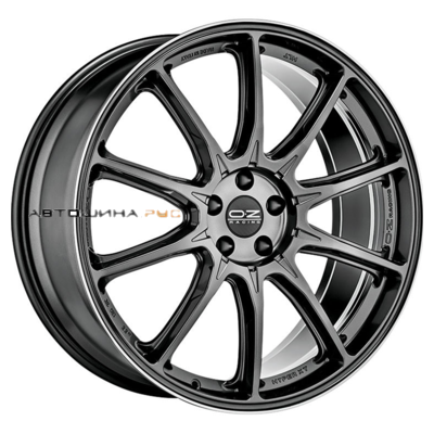 OZ 9x21/5x112 ET37 D79 Hyper XT HLT Star Graphite Diamond Lip