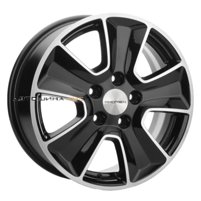 Khomen Wheels 6,5x16/5x114,3 ET45 D54,1 KHW1601 (Geely Atlas Pro) Black-FP