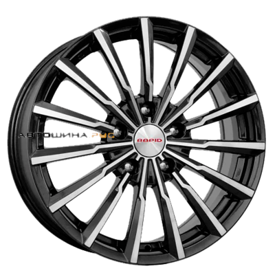 K&K 5,5x14/4x100 ET43 D60,1 Акцент-оригинал (КС641) Алмаз черный