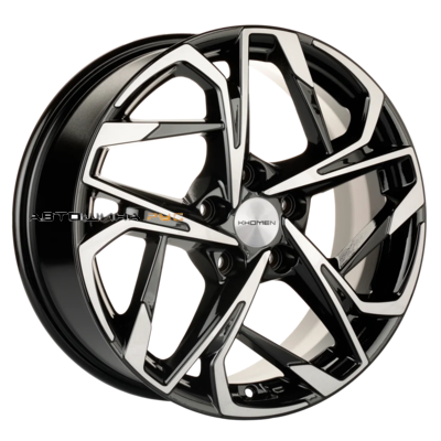 Khomen Wheels 7x17/5x108 ET50 D63,3 KHW1716 (Kuga/Focus) Black-FP