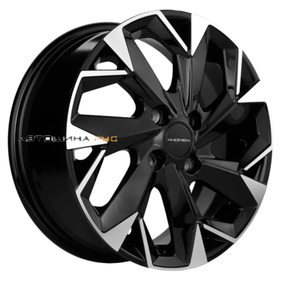 Khomen Wheels 6x15/4x100 ET45 D56,6 KHW1508 (Nexia) Black-FP