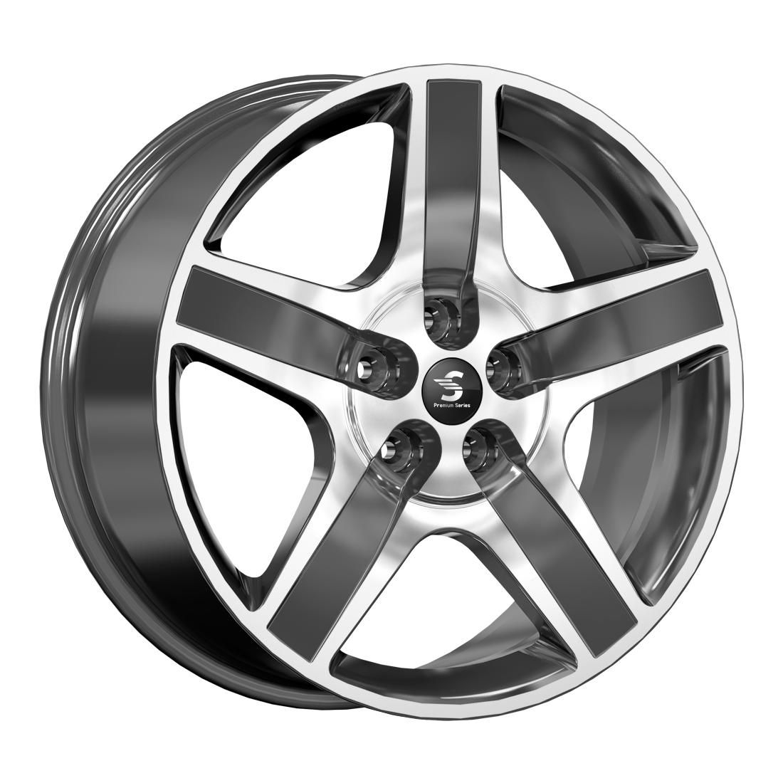 СКАД Premium  КР008 (20Li L7/Li L8)  8,5\R20 5*120 ET45,5  d62,5  Diamond gloss graphite  [83331]  Fb max 975 kg