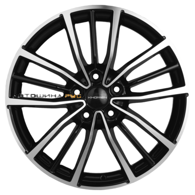 Khomen Wheels 7x18/5x112 ET43 D57,1 KHW1812 (Kodiaq/Tiguan/Audi Q3) Black-FP