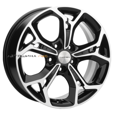 Khomen Wheels 7x17/5x108 ET50 D63,35 KHW1702 (Ford C-Max) Black-FP