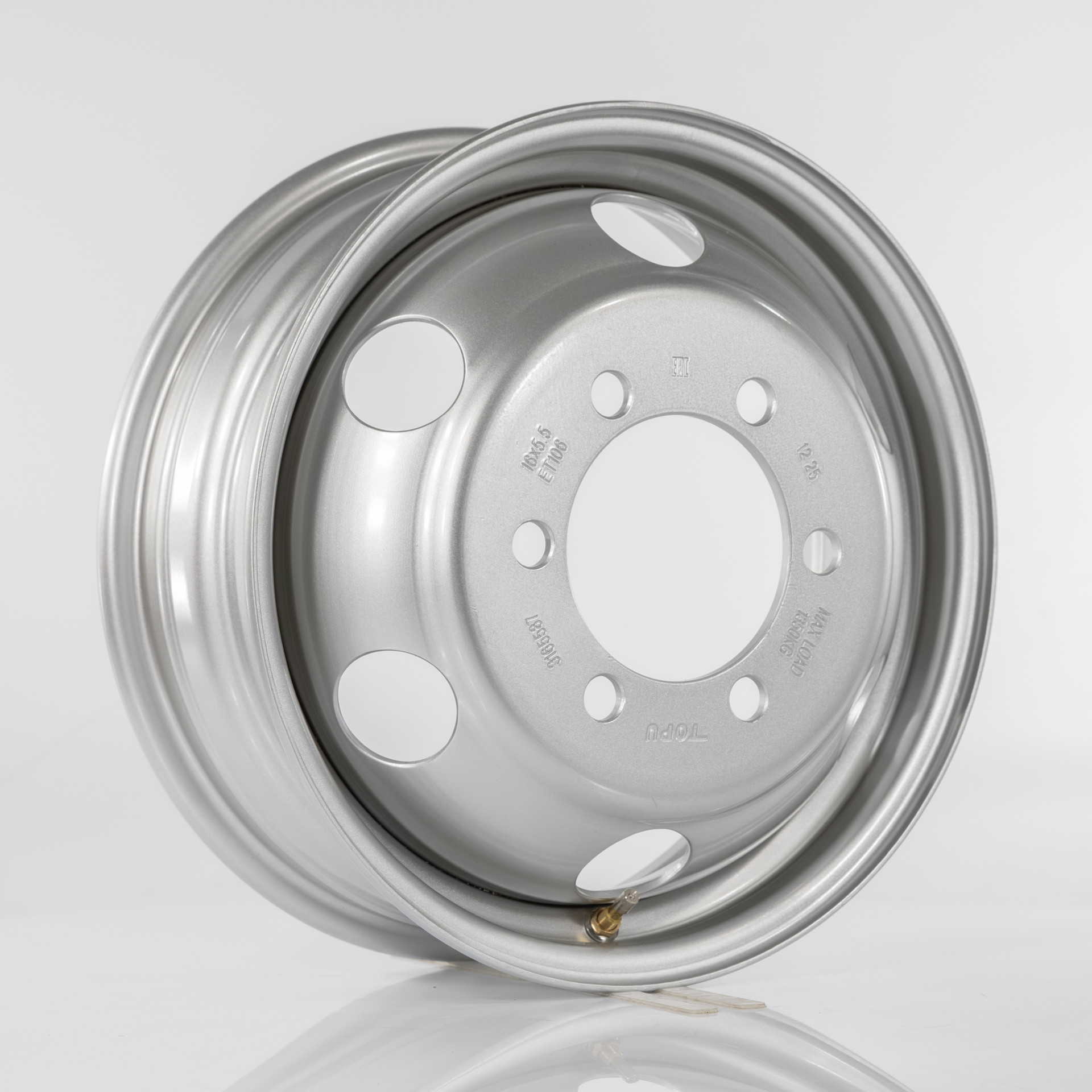 TOPU Колесо дисковое SRW(TOPU) 5,5x16 6x170 ET106 D130 T8 Газель (1350кг) Silver
