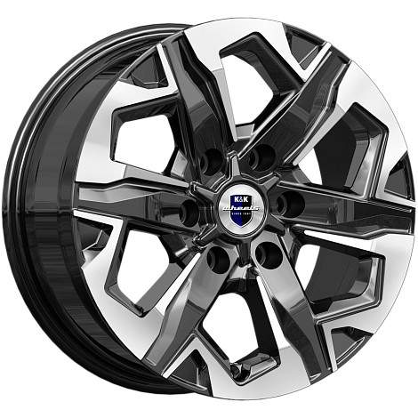 КиК Тейт 7.5x17/6x139.7 ET25 D106.1 алмаз_черный
