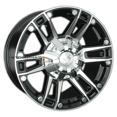 LS 8x17/6x139,7 ET36 D100,1 558 BKF (конус, Колпак+лого)
