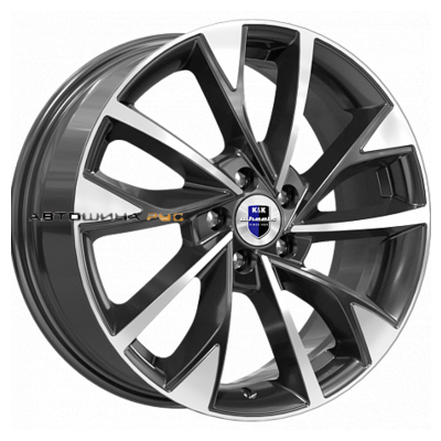 K&K 7x17/5x105 ET38 D56,6 Роквуд (КС900) Алмаз черный