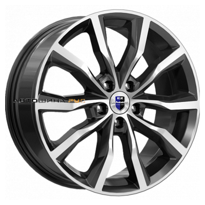 K&K 7,5x18/5x115 ET40 D70,2 Портер (КС906) Алмаз черный