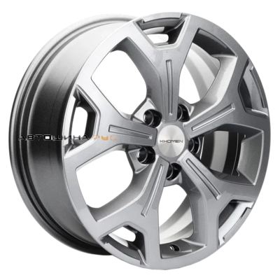 Khomen Wheels 6,5x17/5x108 ET33 D60,1 KHW1710 (Chery Tiggo/Tiggo 7 Pro) Gray