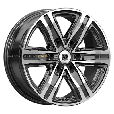 K&K 7,5x17/6x139,7 ET38 D67,1 R8 (КС1174) Алмаз черный