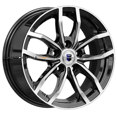 K&K 6,5x15/5x112 ET43 D57,1 Фрост (КС1048) Алмаз черный