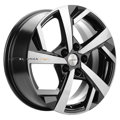 Khomen Wheels 7x17/5x114,3 ET37 D66,5 KHW1712 (Jolion) Black-FP (конус)