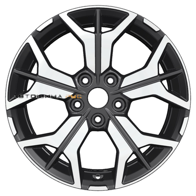 Khomen Wheels 7x17/5x114,3 ET45 D66,1 KHW1715 (Teana/X-trail) Black-FP