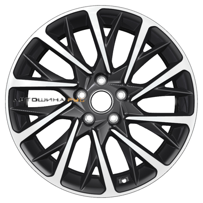 Khomen Wheels 7,5x18/5x112 ET39 D66,6 KHW1804 (Audi A4/A6) Black-FP