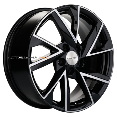 Khomen Wheels 7x17/5x108 ET43 D65,1 KHW1714 (DFM AX 7) Black-FP