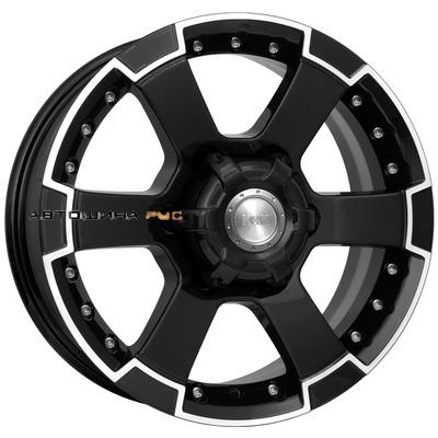 K&K 7x16/6x139,7 ET30 D106,1 M56 (КС593) Алмаз черный