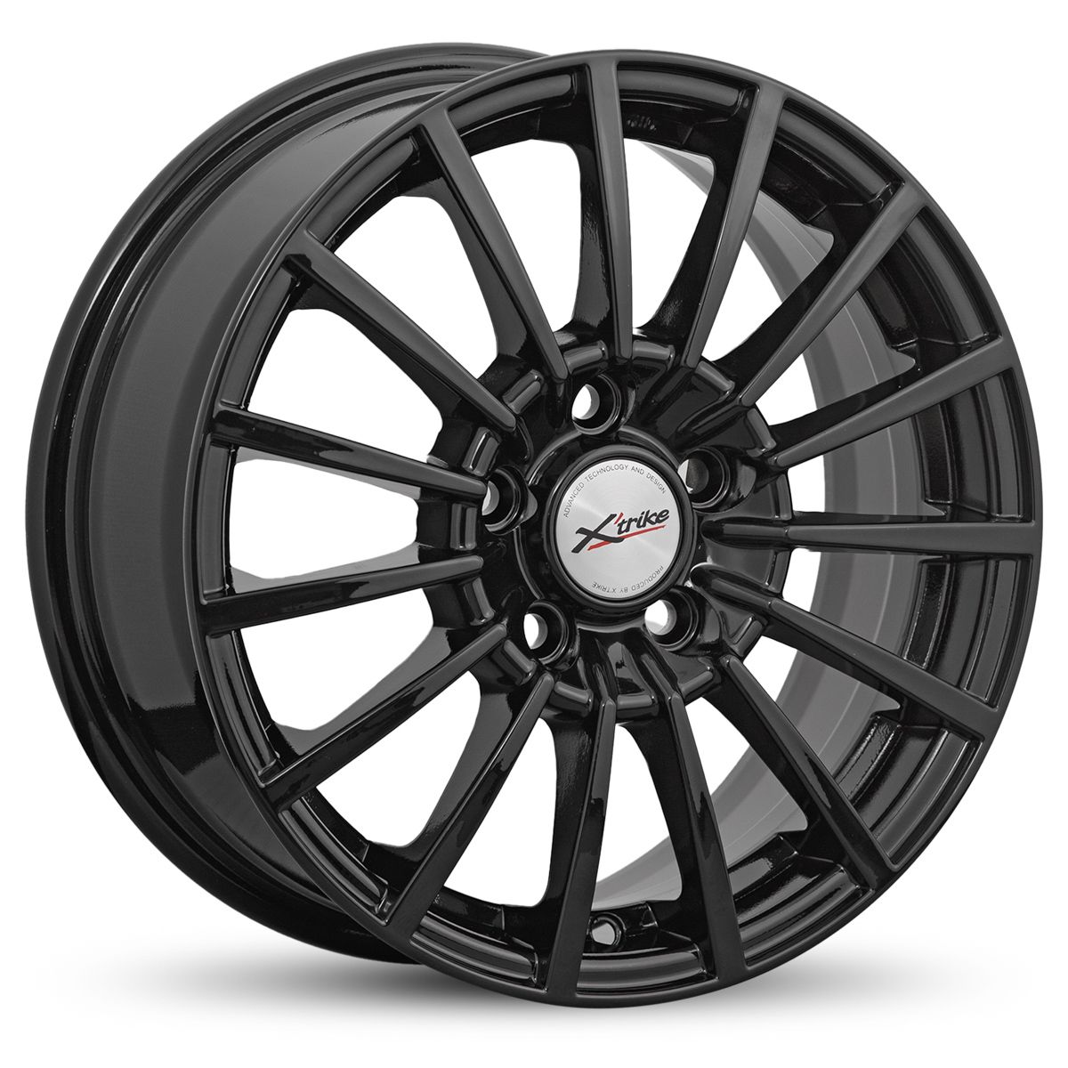 Xtrike X'trike  X-106  6,5\R15 5*100 ET38  d67,1  BK  [14400BX]  Fb max 553 kg