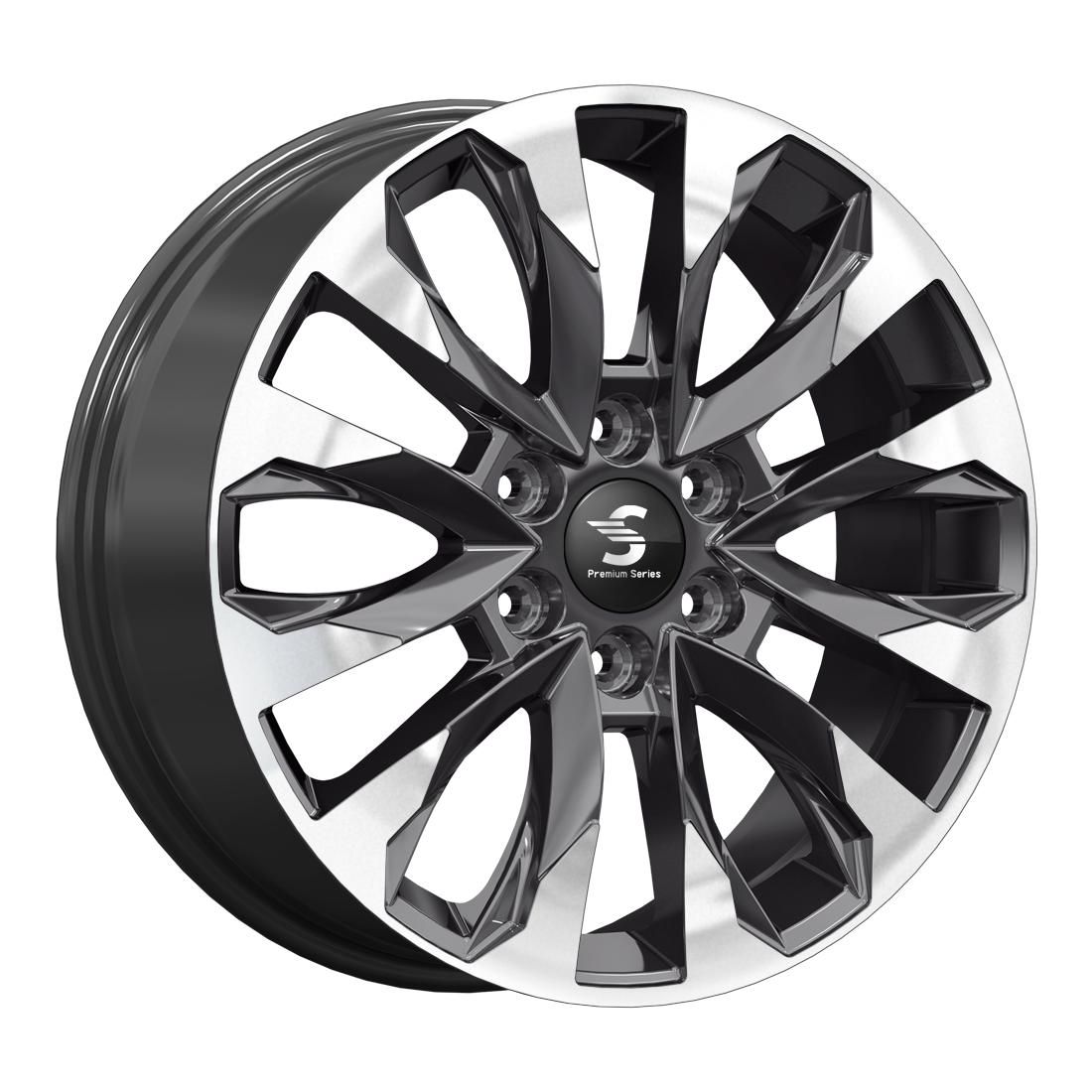 СКАД Premium  КР007 (20Haval H9)  8,0\R20 6*139,7 ET42  d75,1  Diamond gloss graphite  [78985]  <Ш>  Fb max 965 kg