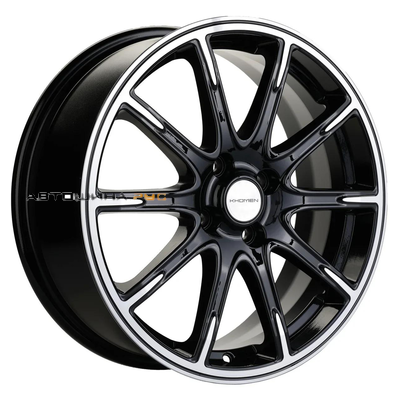 Khomen Wheels 6,5x17/4x100 ET44 D54,1 KHW1707 (KIA Rio I/II Solaris I/II) Black-FP