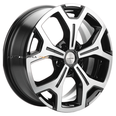 Khomen Wheels 6,5x17/5x114,3 ET45 D54,1 KHW1710 (Coolray) Black-FP