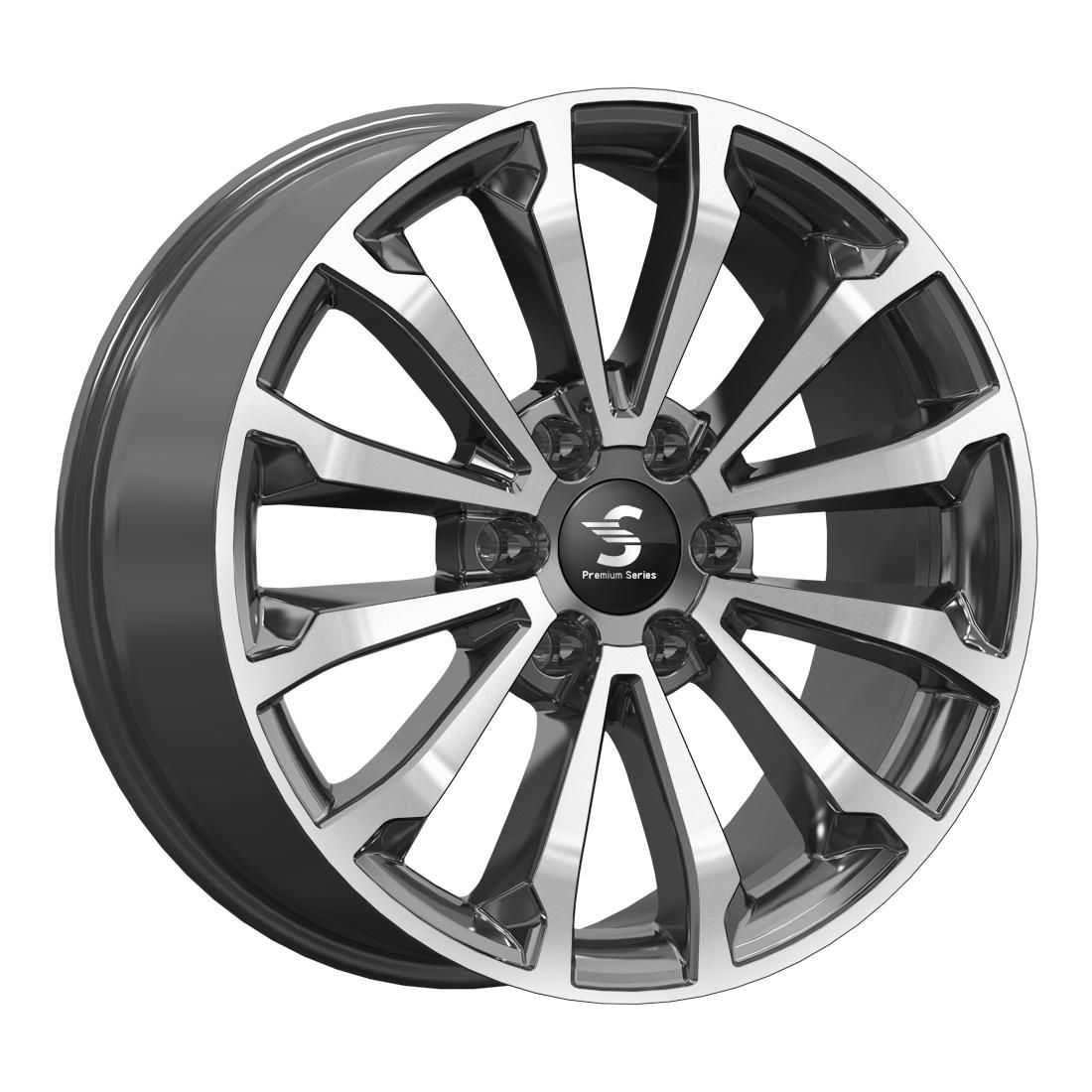СКАД Premium  КР006 (20TANK 500)  8,5\R20 6*139,7 ET33  d100,1  Diamond gloss graphite  [81668]  Fb max 1015 kg