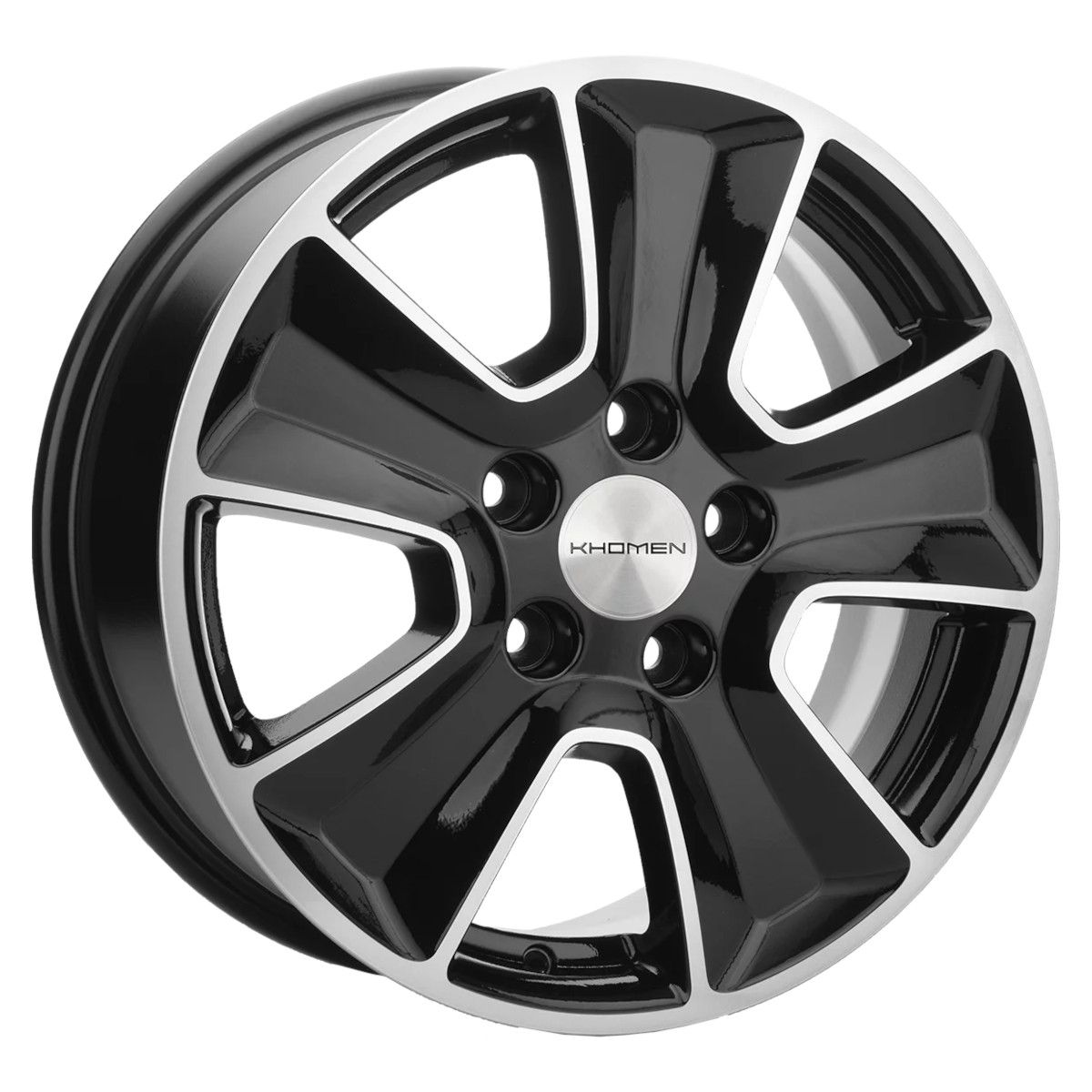 Khomen Wheels  KHW1601 (Renault/Nissan)  6,5\R16 5*114,3 ET50  d66,1  Black-FP  [WHS498724]