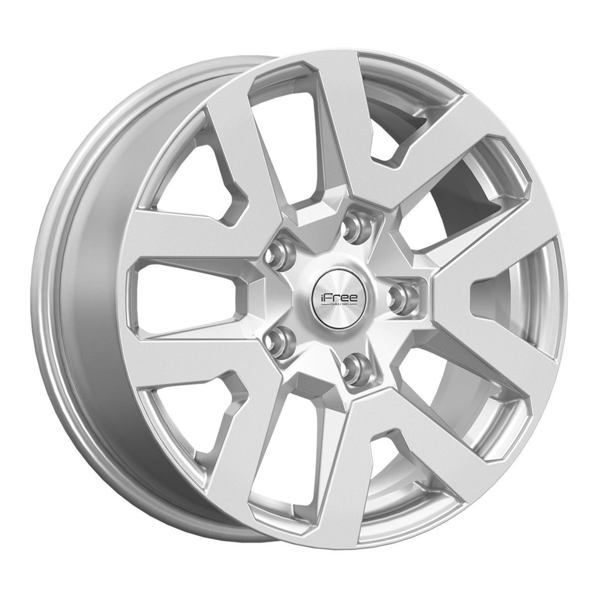 iFree Original  Трикстер (КС1170)  7,0\R17 5*139,7 ET40  d98  Сильвер  [83957]  Niva  Fb max 540 kg