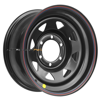 ZEPP 4x4 8x16/6x139,7 ET10 D110 Toyota Hilux 2.5D, 3.0D (треуг. мелкий) Черный (LTM) (с увелич.полкой)