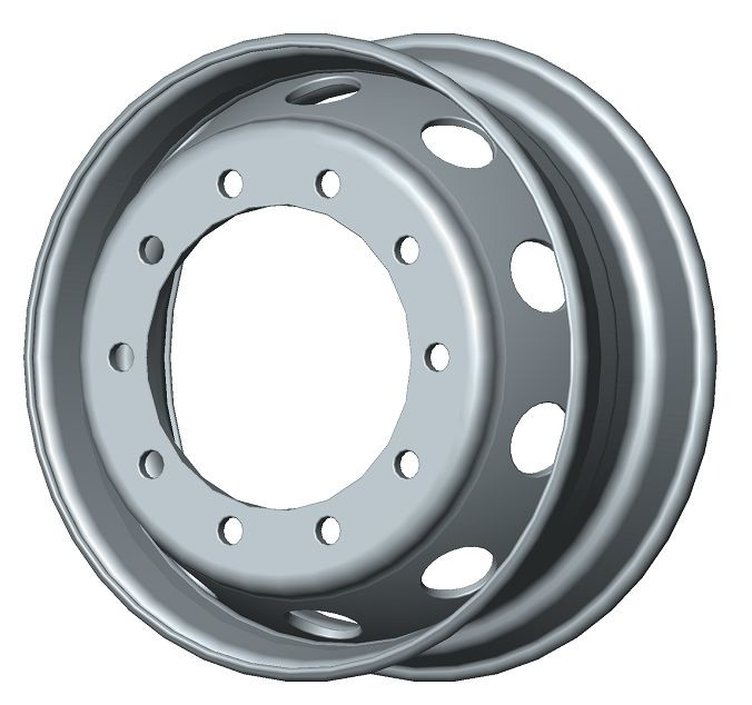 TOPU Колесо дисковое SRW(TOPU) 8.25x22.5 10x335 ET169 D281 T16 Silver