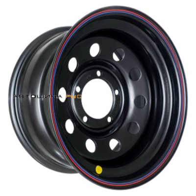 Off-Road Wheels 7x16/5x139,7 ET25 D110 УАЗ Х (треуг. мелкий) Черный (с увелич.полкой)