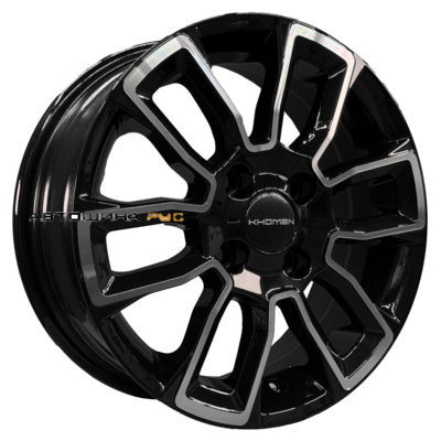 Khomen Wheels 5,5x14/4x98 ET35 D58,5 KHW1406 (Lada Granta) Black-FP