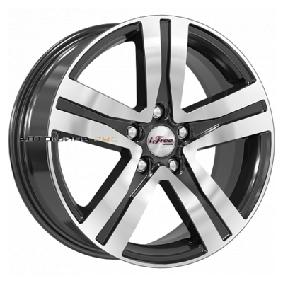 iFree 7x17/5x114,3 ET50 D66,1 Rebel (КС913) Блэк Джек