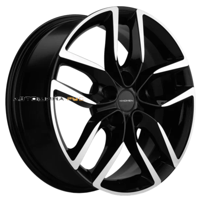 Khomen Wheels 6,5x17/5x112 ET38 D57,1 KHW1708 (Kodiaq/Tiguan) Black-FP