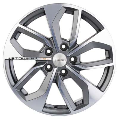 Khomen Wheels 7x17/5x112 ET43 D57,1 KHW1703 (Kodiaq/Tiguan) Gray-FP